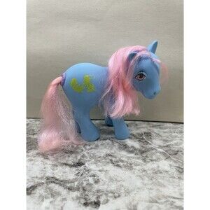 Vtg Hasbro G1 MLP My Little Pony Happy Tails Squeezer Puppies Works